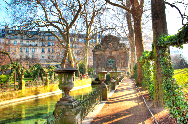 Medici Fountain in the Luxembourg Gardens, Paris.