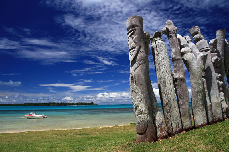 New Caledonia totem poles