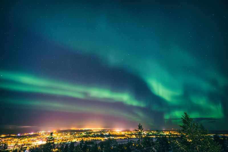 Aurora Borealis over Rovaniemi.