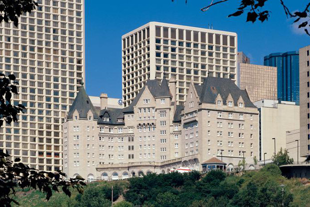 The Edmonton Fairmont Macdonald hotel adds charm to the Canadian city's skyline.