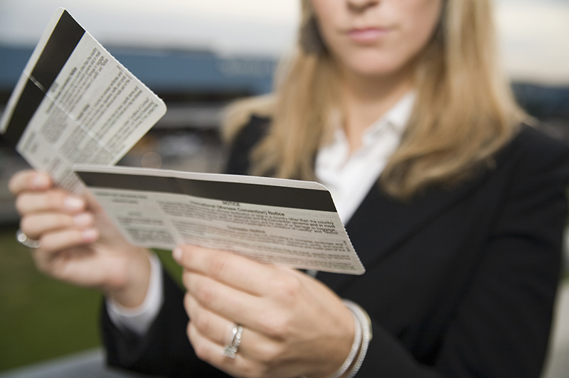 boarding passes at airport