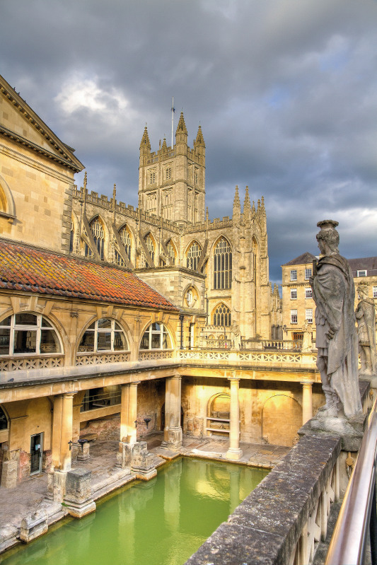 The Roman baths in Bath
