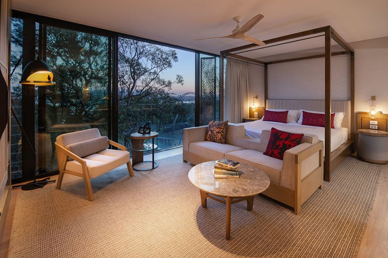 Room at Wildlife Retreat at Taronga that over looks wildlife areas