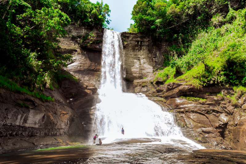 A waterfall on the Navua River