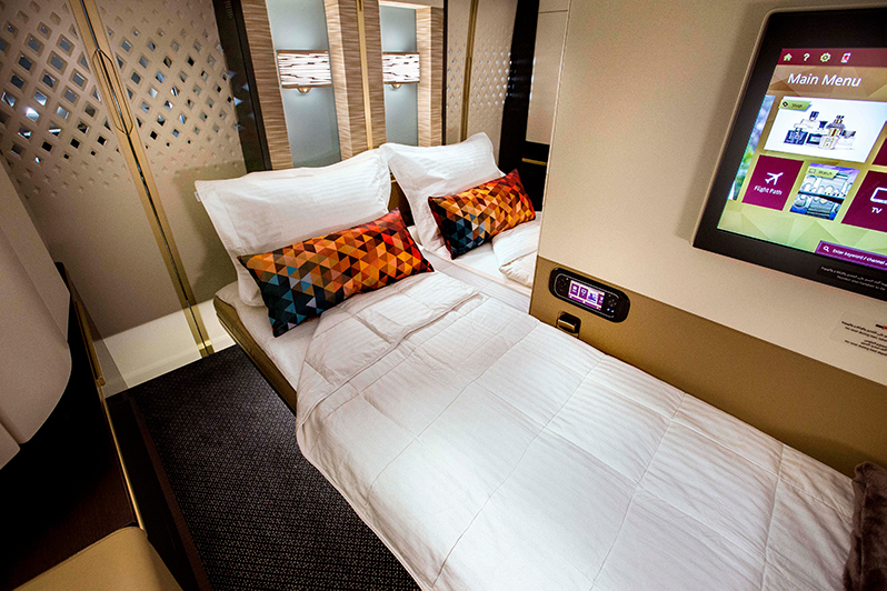 First Class Bed on Etihad Airways