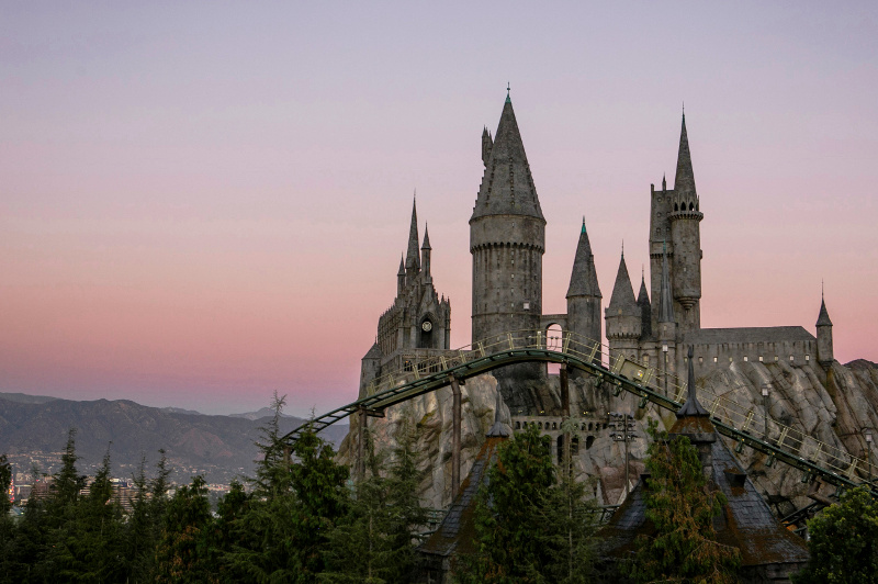 Flight of the Hippogriff rollercoaster ride at Universal Studios Hollywood