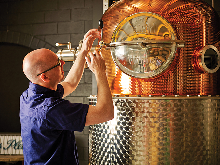 Each batch of Four Pillars Gin takes around seven hours to distill.