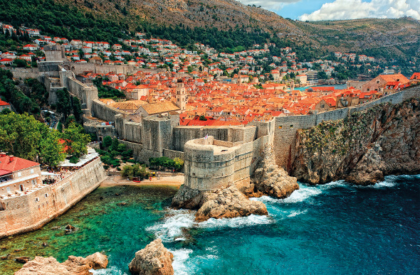 The city of Dubrovnik in Croatia