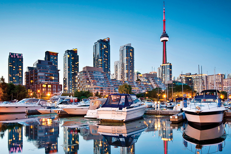CN Tower and Toronto city skyline, Ontario