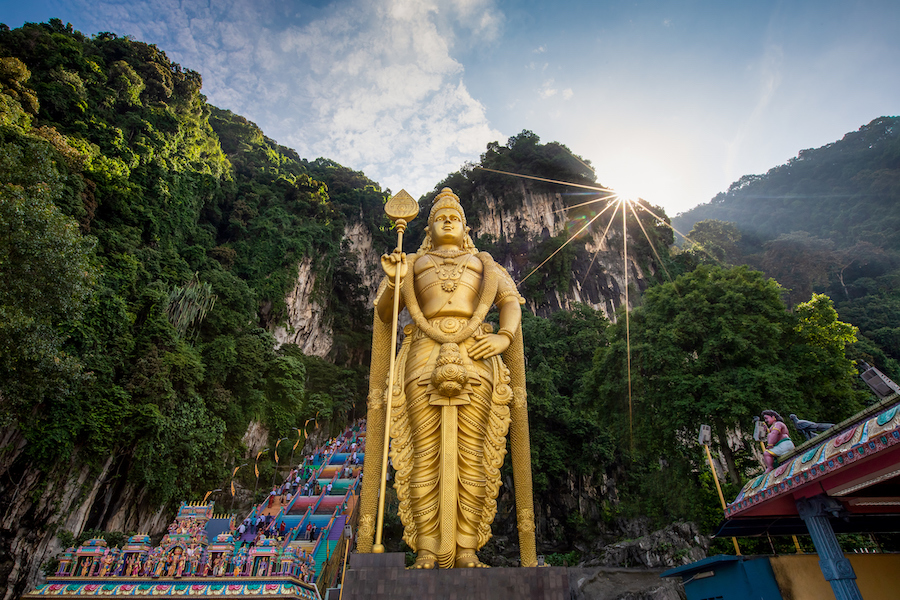 airports around the world australians use most - batu caves, malaysia