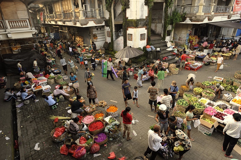 Ubud Market in Bali.