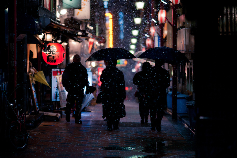 Tokyo after dark eating alleyway