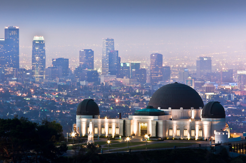 Griffith Observatory on Mount Hollywood, California
