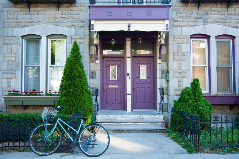 bicycle outside a Montreal home