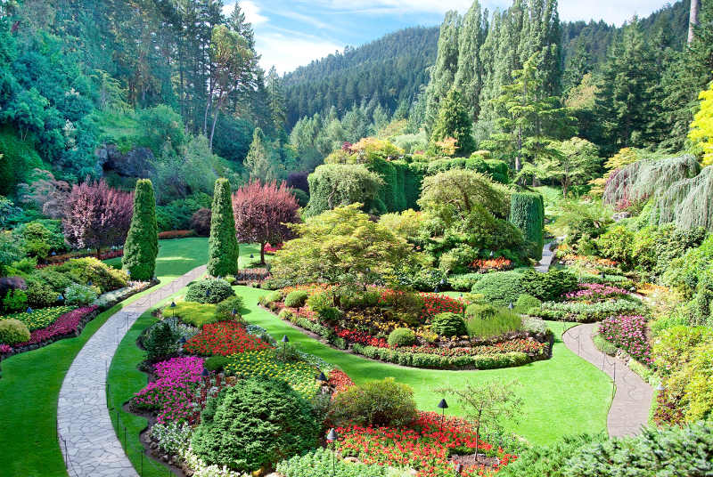 Butchart gardens in guarry