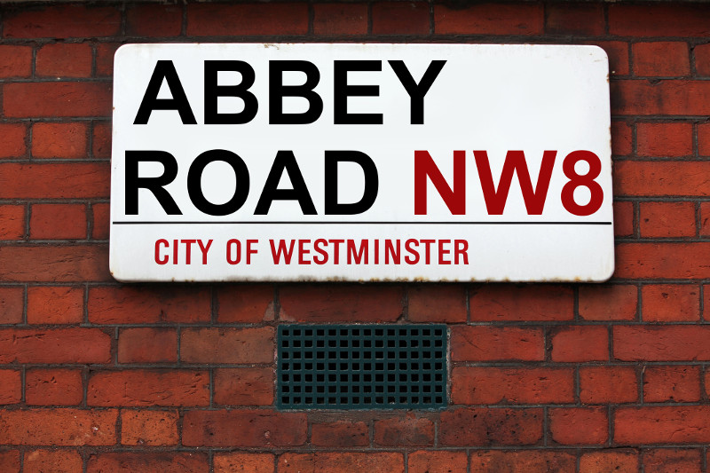 abbey road street sign