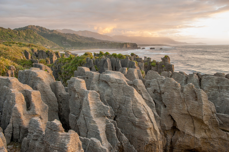 Pancake Rocks at Punakaiki, New Zealand