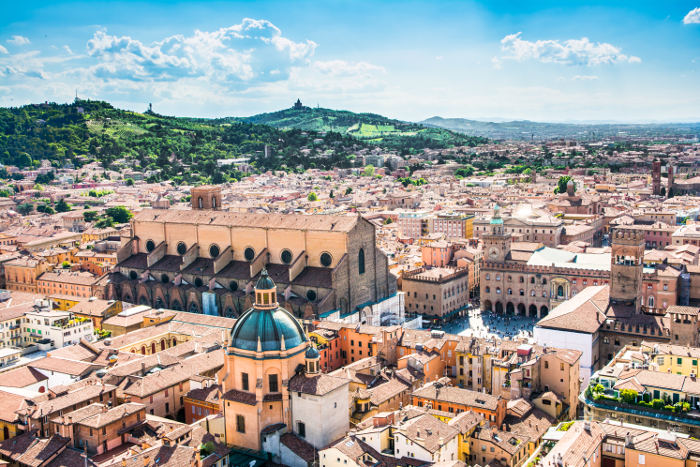 View of bologna from tower