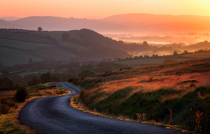 The beautiful Brecon Beacons in southern Wales.