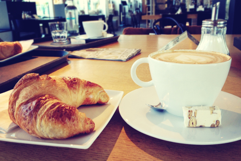 medialuna and coffee, Buenos Aires