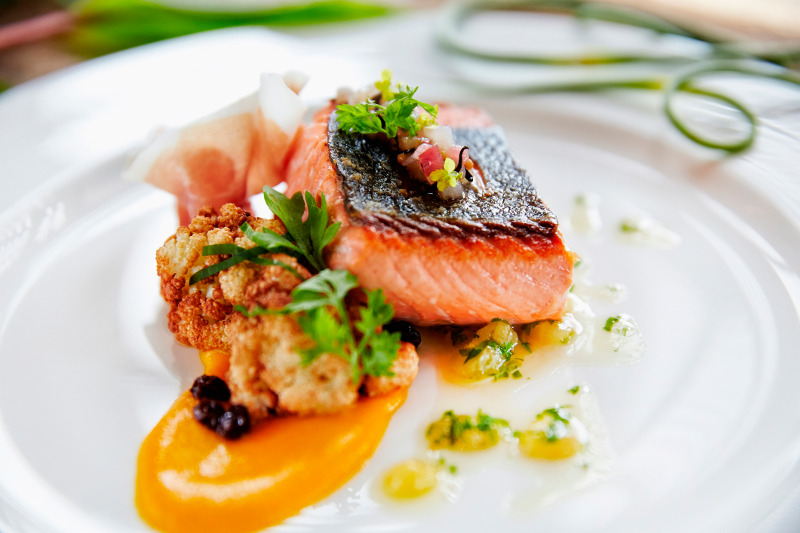 Fine seafood dining