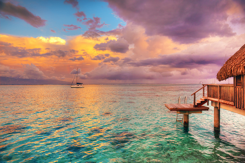 Tahiti sunset