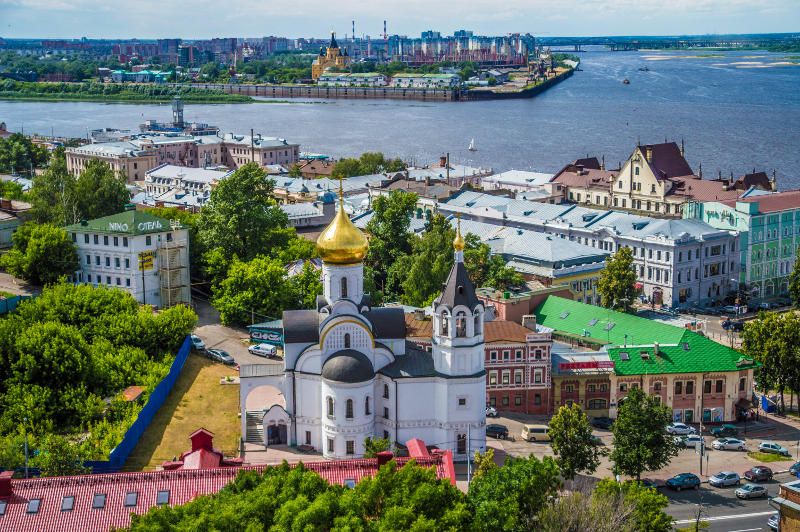 At the meeting of two rivers: Nizhny Novgorod. Russia