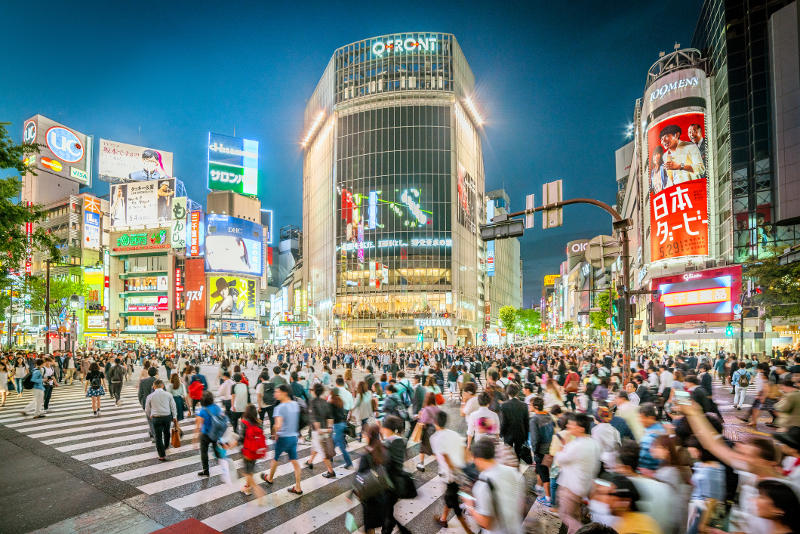 Sibuya pedestrian crossing, Tokyo