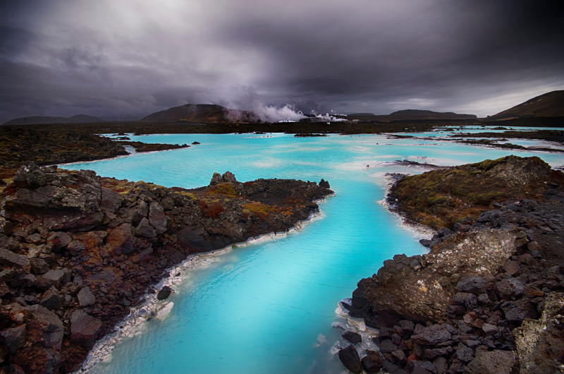 View of Blue Lagoon in Iceland