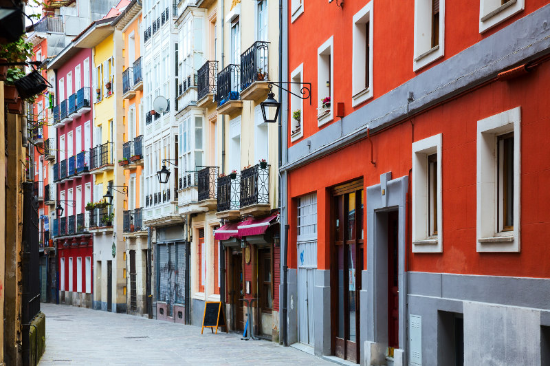 The historic part of Vitoria-Gasteiz, Spain
