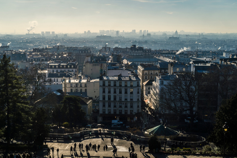 view of Paris rooftops