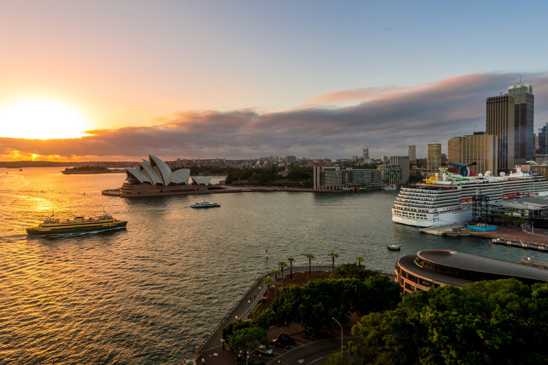 Cruise ship in Sydney Harbour
