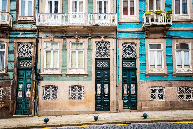tiled homes in lisbon, portugal