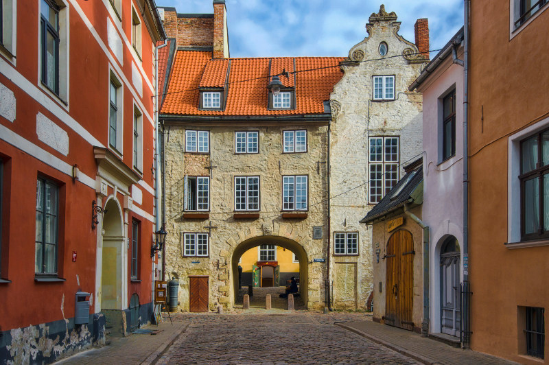 Swedish Gate in Riga, Latvia