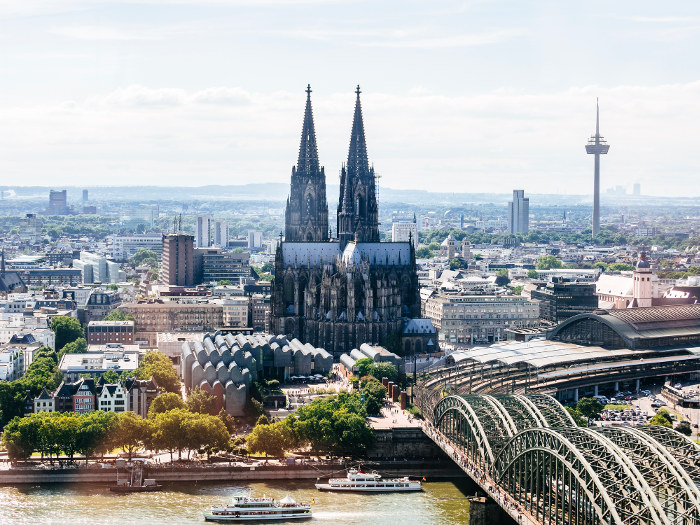cologne cathedral and skyline