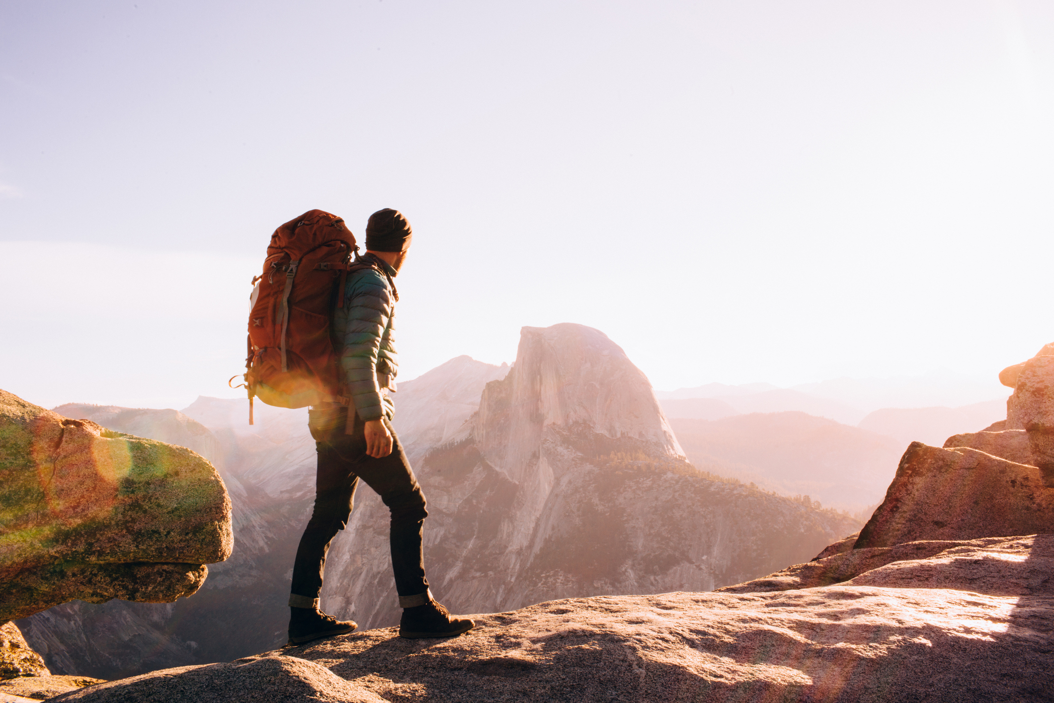 Hiker at Yosemite.