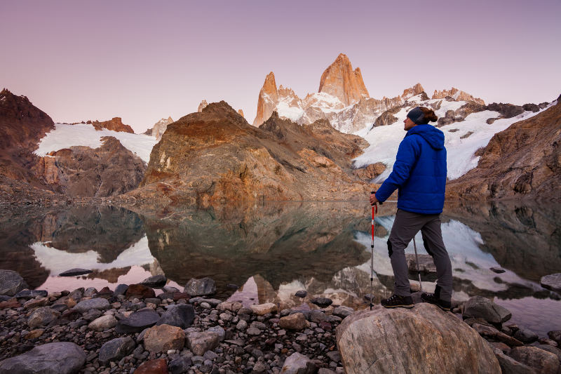 The hike to Mount Fitz Roy is challenging, but with a view like this, definitely worth every step!