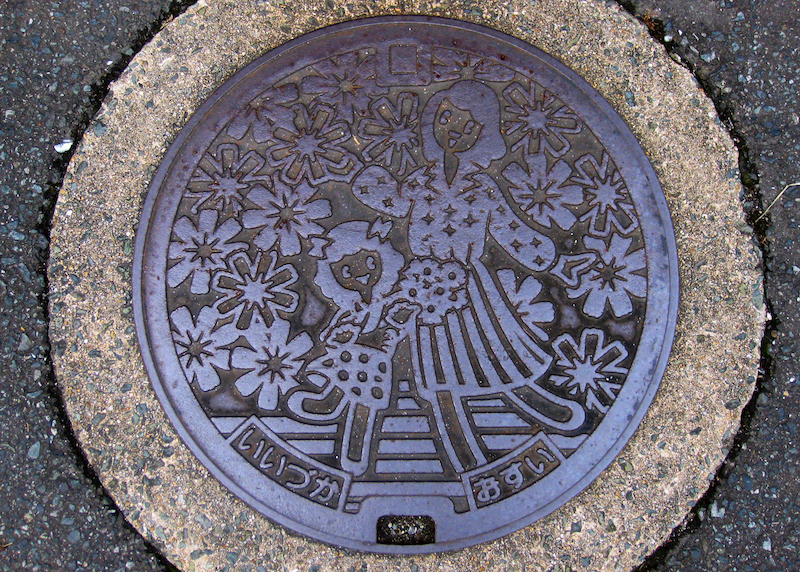 Keep your eyes peeled for the elaborate manhole covers.