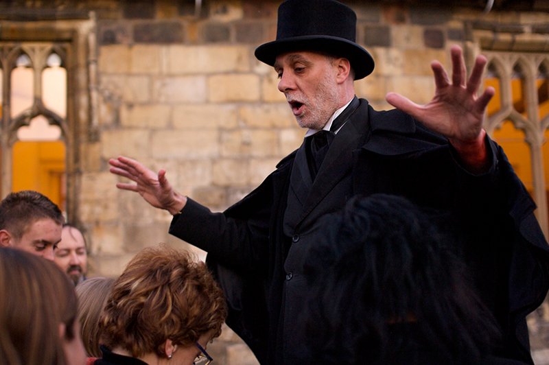 A York ghost walk tour guide.