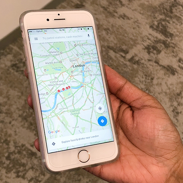 Google Maps App Fahrrad