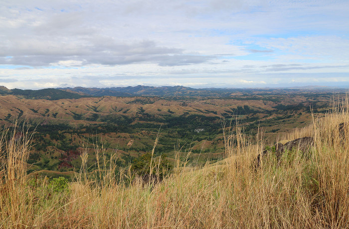 nausori heights view at sunset fiji