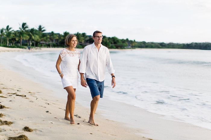 couple on natodola beach fiji