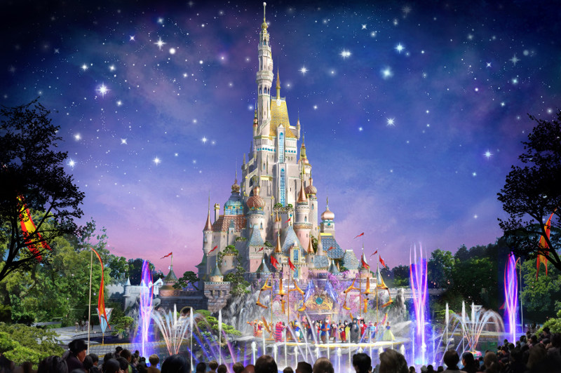 Hong Kong Disneyland sleeping beauty castle