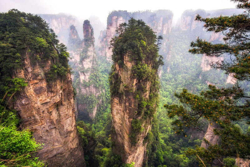 Wulingyuan scenic and historic area