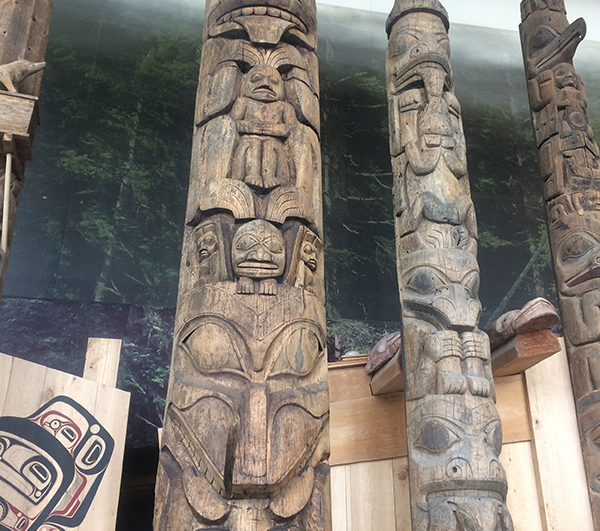 Totem poles at Museum of History, Ottawa