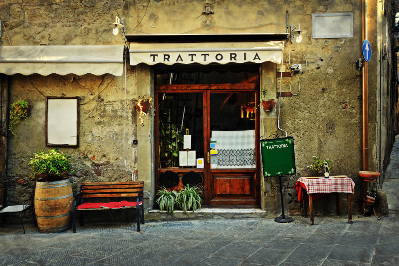Facade of an Italian restaurant