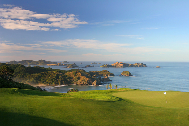 The 16th hole at Kauri Cliffs