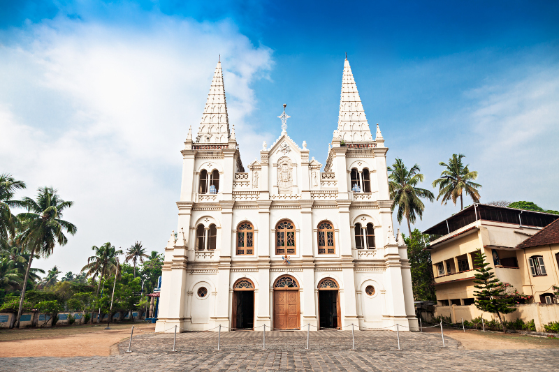 A church in tropical Kochi.