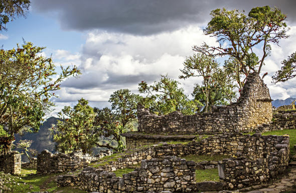 South america, incan ruins, peru South american kuelap fortress Peru