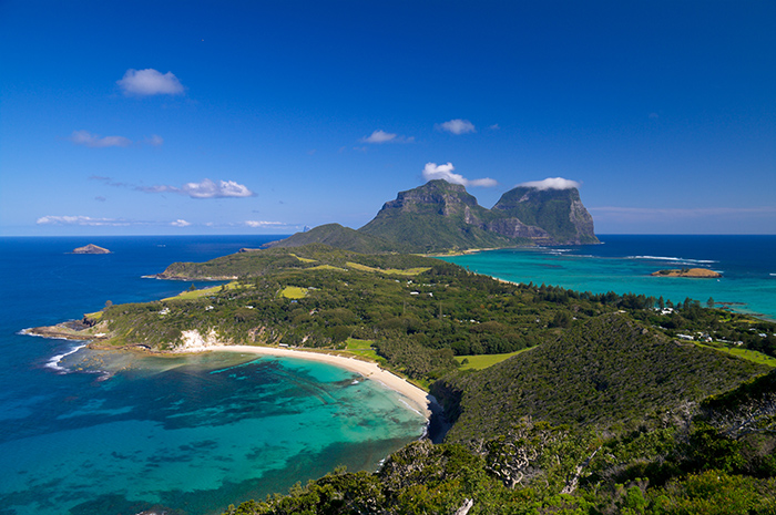 Looking over Lord Howe Island, NSW from the Malabar Track.
